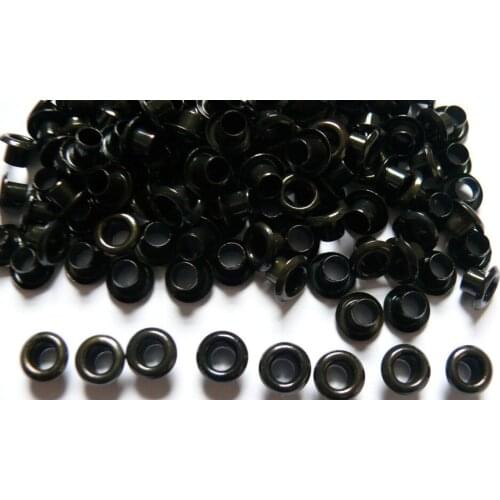 FEDEX Free Shipping 1000 x 5mm BLACK Color Eyelets with Washers in Various Colours for Garments - (Size No: 300# - 5mm) EE-03