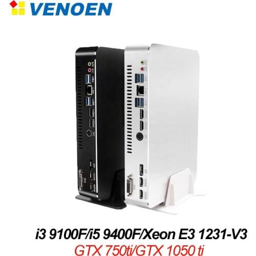 M.2 PCIE Intel Core I3 i5 9400F Xeon E3-1231 v3 miniPc NVIDIA GTX 1050Ti 750Ti 4G Tiny nettop desktop computer 4G LTE HD DP VGA