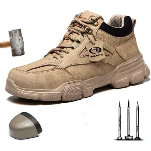 2020 New Mens Safety Shoes Indestructible, Smash-Resistant Stab-Resistant Steel Toe Work Boots Outdoor Sports Shoes Mens Boots