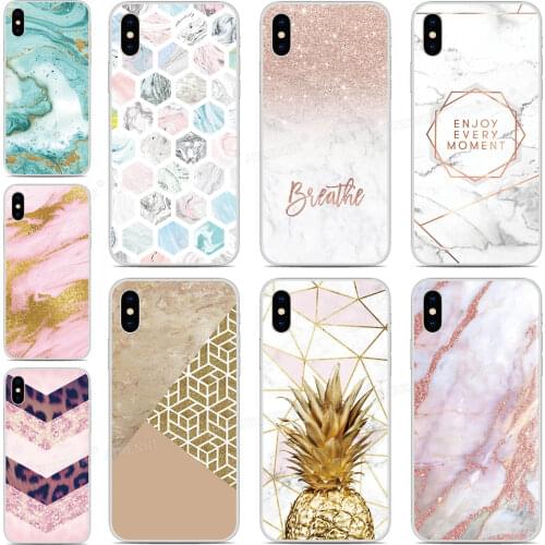 Not Glitter Printed Marble Phone Case For Vodafone Smart V11 V10 N10 V8 X9 N8 N9 Lite C9 E8 E9 Prime 6 7 Back Protective Cover