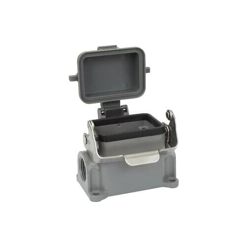 HDXBSCN Industrial rectangular heavy duty connector HDC HE-006 Han B 6 cores 16A waterproof aviation plug