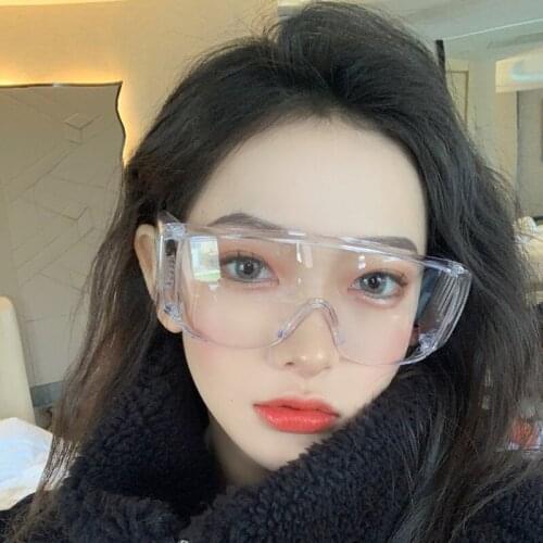 Vazrobe Transparent Glasses Women Steampunk Eyeglasses Male Goggles Windproof Anti Fog Driving Eyewear