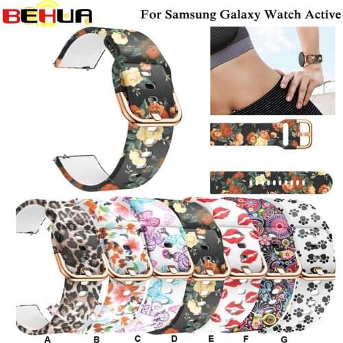 20mm Watch Band Strap for Samsung Galaxy Watch Active Galaxy 42mm gear S2 Soft silicone Sport Smart Wristbands Watch Belt strap