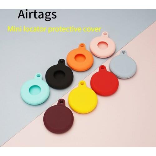 For Apple Airtags Silicone Protective Sleeve Locator Tracker Anti-lost Storage Device Protective Cover For Apple Airtags