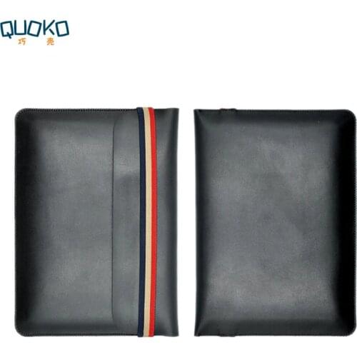 Laptop bag case Microfiber Leather Sleeve for Dell XPS 13 15 9360 9370 9560 9570 Coloured elastic band Style sleeve