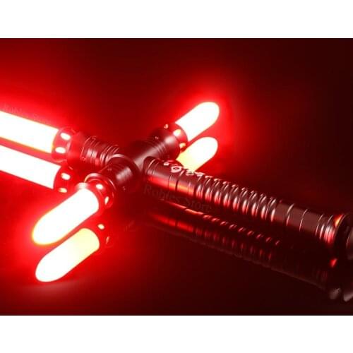 New Role-playing Cross Crystal Lightsaber Carolyn Recreating Force Laser Sword Metal Duel Sword Hitting Outdoor Toys