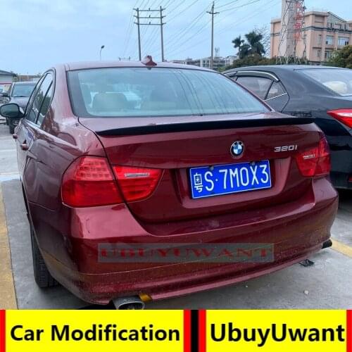 UBUYUWANT For BMW E90 3 Series 2005-2011 P STYLE Spoiler Wing Auto Racing Car Styling ABS Material Tail Trunk Spoiler Wing