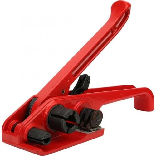 Tensioner Manual Tape Strapping Tensioner Red Sealless Combination Tool Binding Tool for 16~19mm PET/PP Tape