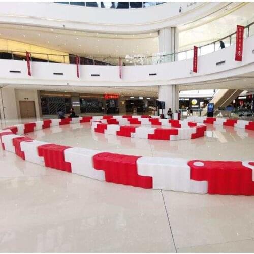 Protection Plastic crash barrier/ go kart road crash barrier made in China ,barricade guardrail schranke barricade