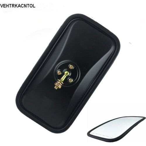 Excavator Car Truck Front Wheel Mirror Blind Spot Rearview Side Mirror Steel Shell Aluminum Plated Mirror