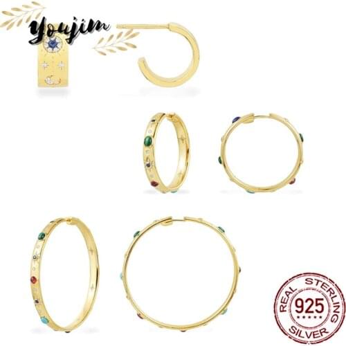 July new style zircon 925 silver colored gemstone earrings women luxury fashion gift Monaco exquisite jewelry