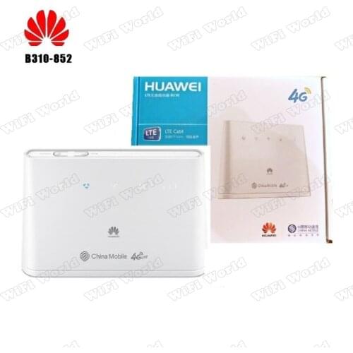 10pcs Huawei b310as-852 4G Lte Router B310 Lan Car Hotspot 150Mbps 4G LTE CPE WIFI ROUTER Modem with 2pcs antennas