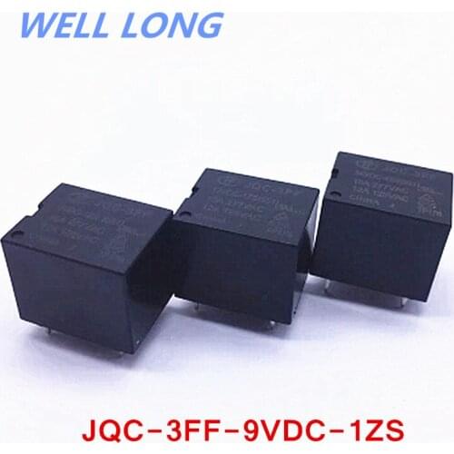 5PCS/lot Power relays JQC-3FF-9VDC-1ZS 9VDC 12A 5pin