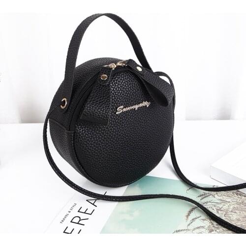 2020 New Shoulder Bag Korean Version of The Small Round Bag Mini Messenger Bag Ladies Handbag Shoulder Mobile Phone Bag