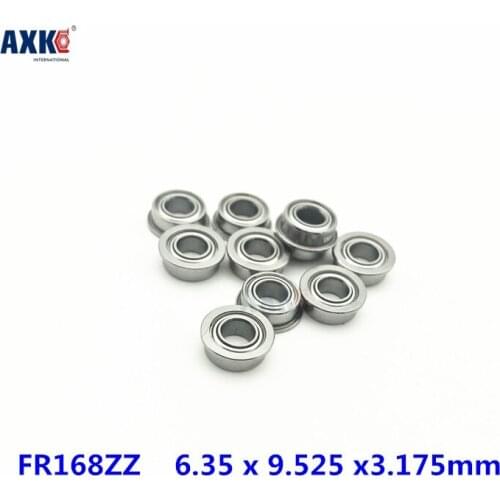 2021 Free Shipping 20pcs Fr168-2z Fr168zz Fr168 Zz Flanged Flange Deep Groove Ball Bearings 6.35 X 9.525 3.175mm High Quality