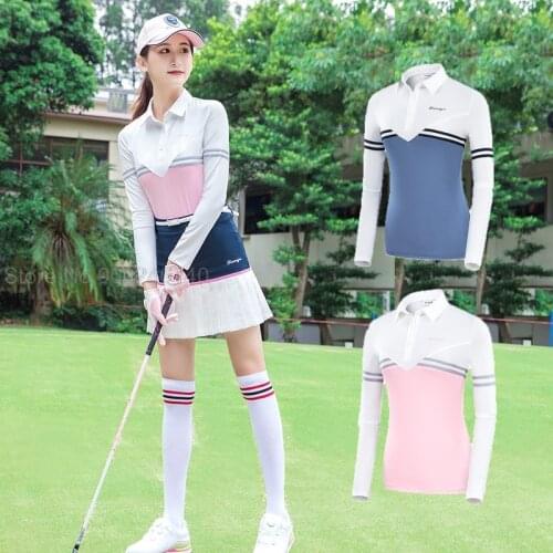 2021 Womens T-Shirt Golf Clothing Team Uniform Golf Skirts Sets Summer Short Sleeve Shirt WomenS Slim Skirt Outdoor Sports Suit