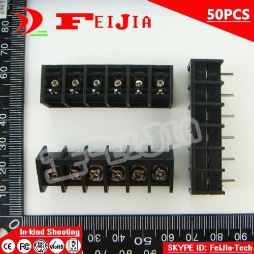 50PCS 825-8.25-6P / 825 8.25mm 6Pin Barrier Terminal Block Screw Terminal Block Pitch 8.25mm Terminal Block Free Shipping