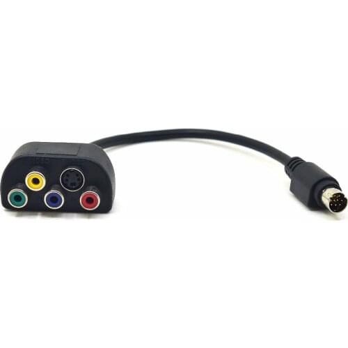 9-pin Video-In / Video-Out (VIVO) Male to RCA Component / Composite / S-Video Female Adapter