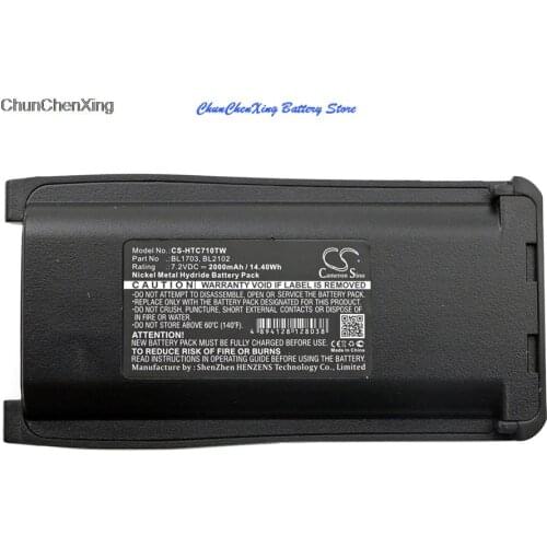 Cameron Sino 2000mAh Battery BL1703,BL2102 for HYT TC 800M,TC-700,TC-700U,TC-710,TC-720,TC-780,TC-780M,For Relm RPU7500, RPV7500