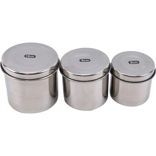 Stainless Steel Cotton Ball Gauze Tampon Jar Holder Dispenser For Dentistry Lab Supplies Disinfection Tank