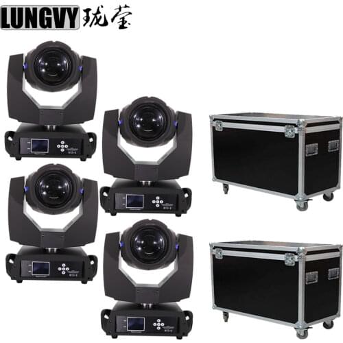 Free Shipping 4pcs/Lot 230W 7R Disco Sharpie Dj Pro Stage Beam Moving Head Light Party Show With Flightcase Packing