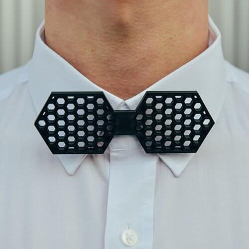 3D Hexagon Bow Tie Design Bowtie Kids Bowtie Funny Trendy Bowtie