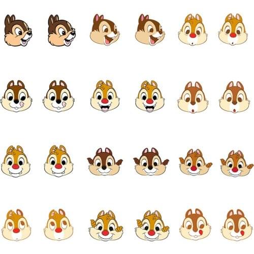 Disney Kiki And Titi Avatar Ear Clips Ladies Earrings Fashion Ear Clips Trend Earrings Children Acrylic Cute Animal Earrings