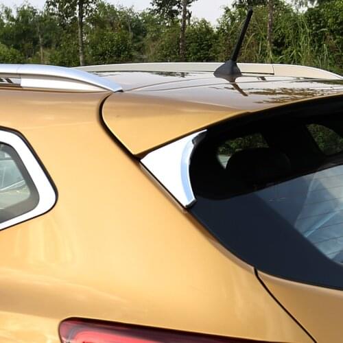For Nissan Qashqai J11 2014 2015 2016 2017 2018 2019 ABS Car Rear Window Spoiler Side Wing Triangle Cover Trim Molding Garnish