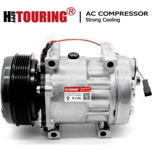 For SANDEN SD7H15 8244 AC Compressor Farm Off Road MF565 MF7465 MF7475 MF7480 1201366 4281803M1 5400 6400 7400