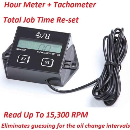 Motorcycle Instruments Wholesale Tachometer Timer Motorcycle Accessories LCD Motorcycle Revolution Timer for Engine Revolution