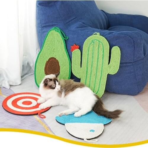 Cat Scratching Mat Natural Sisal Felt Durable Cat Scratcher Board Scratching Pad For Cats Protecting Furniture