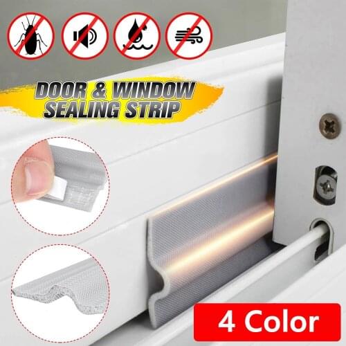2 M Door Window Sealing Strip PU Foam Self Adhesive Sealing Tape Sound Insulation Strip Waterproof Dustproof Weather Stripping