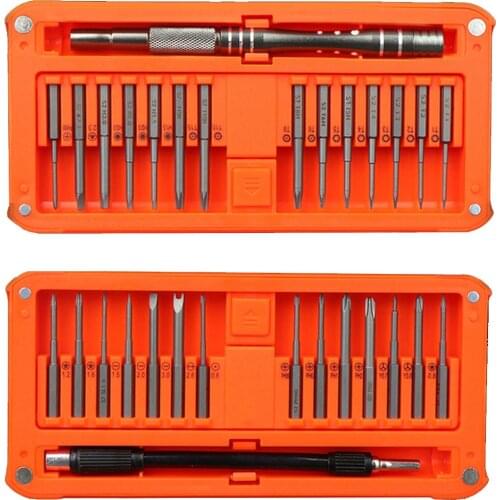 Hot selling 30 IN 1 Multi-purpose Precisions Screwdrivers Kit Repair Tool DIY Screw Driver Set Aluminum Alloy Handle