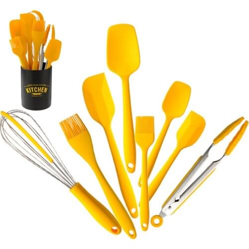 Silicone Baking Utensils Set Non-Stick Butter Scraper Brush Egg Beater Cake Baking Tools With Storage Box Kitchenware Gadget Set