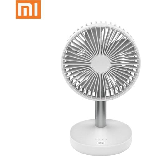 Xiaomi Jipin Desktop Fan Office Home Light Portable fan USB Charging Fan Adjustable Low Noise Rechargeable 4000mAh