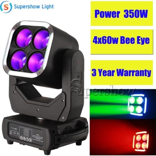 New Lyre 4X60W + 64x1.5W RGB LED DMX Zoom 250W Moving Head Wash Light