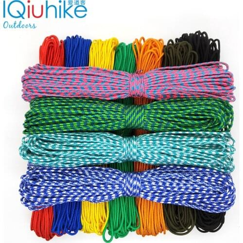 100 Colors Paracord 2mm 50FT Rope 1 Strand Paracorde cord Outdoor Survival Equipment Clothesline DIY Bracelet Wholesale