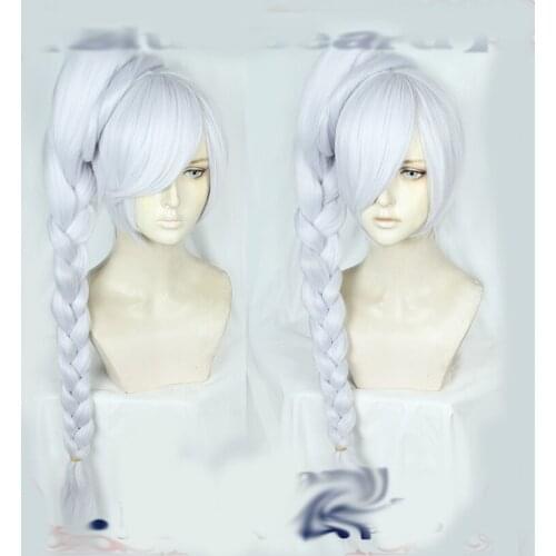 1pcs Anime Cartoon Ice cream Ponytail Wig Synthetic Hair Cosplay Prop Halloween Party Decor for Women Girl Christmas Gift