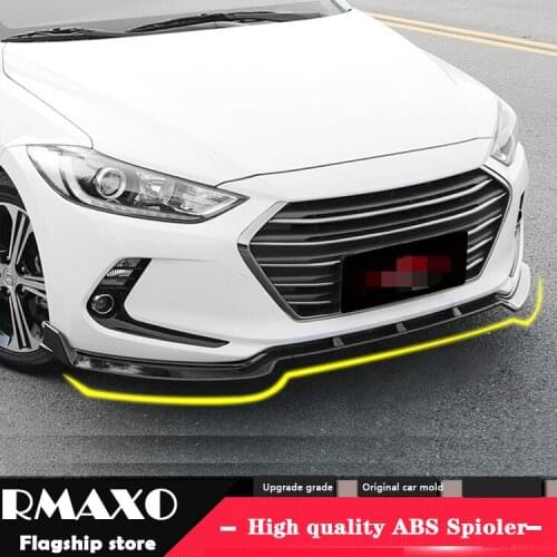 For Hyundai Elantra Front shovel Body kit spoiler 2016-2018 Elantra ABS Rear lip rear spoiler front Bumper Diffuser Protector
