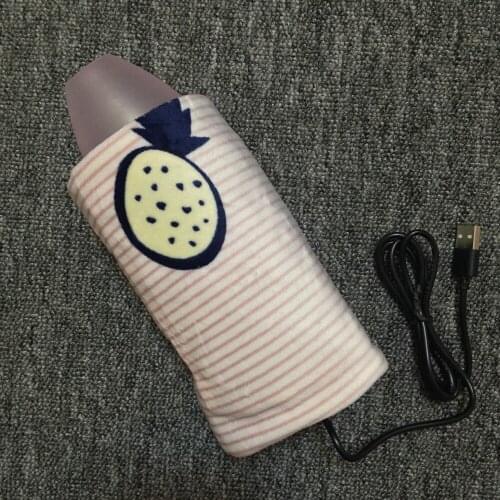 Portable Travel Cup Warmer Baby Nursing Bottle Cover USB Heater Bag Milk Warmer Insulated Bag Warmer Infant Feeding Bottle Bags