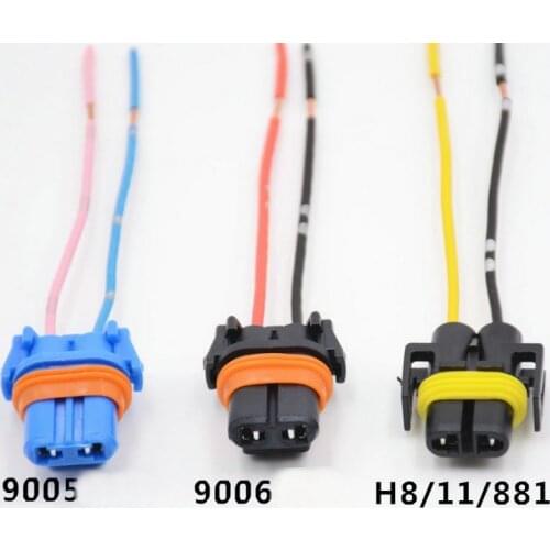 Apply to Automotive fog lamp plug Nine thousand and five HB3 Nine thousand and six H8 H11 Headlight bulb base Socket Plug