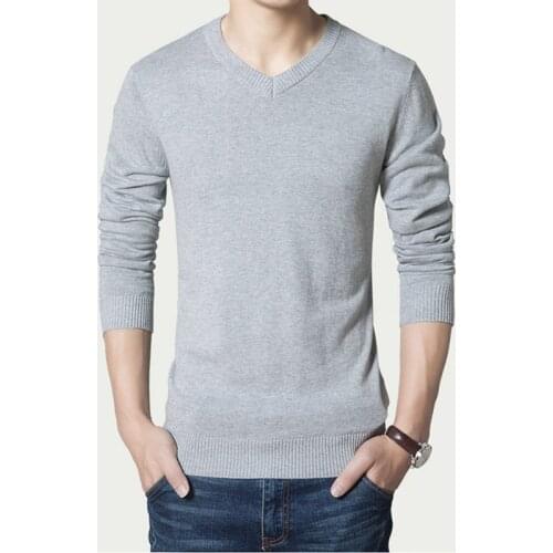 Pullover Men Fashion Sweater Spring V-neck Knitted Sweaters Male Casual Autumn Pullovers Mens Brand Clothing Plus Size 3XL