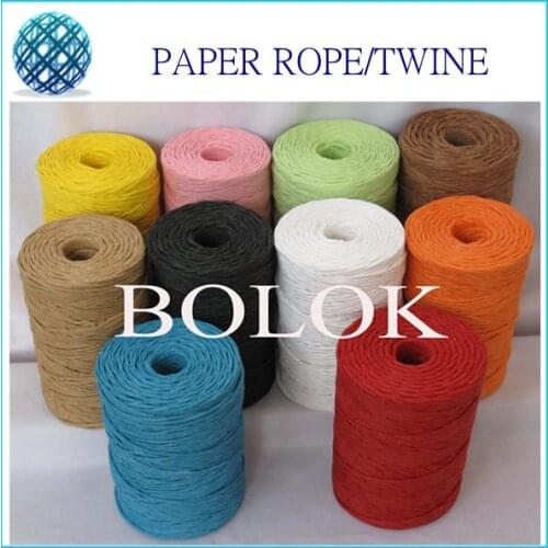 10 kinds color 100yards/spool (20pcs/lot) DIY paper twine,paper raffia rope for gift packing