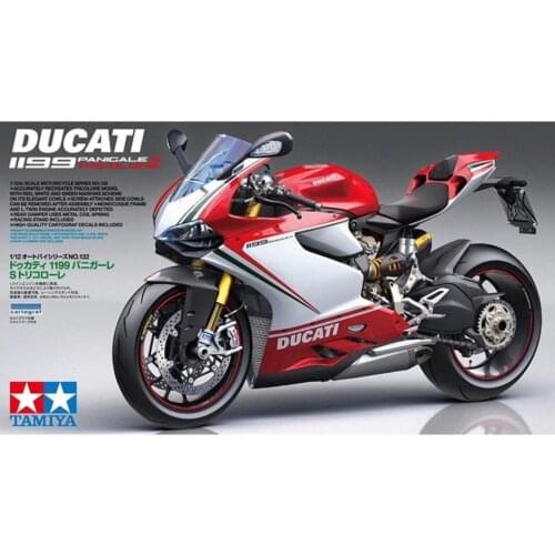 Tamiya 14132 1/12 Scale Model Motorcycle Kit Ducati 1199 Panigale S Tricolore