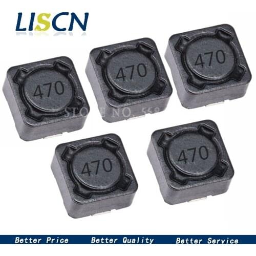 10PCS Power Inductance 47UH 12*12*7mm 12*12*7 CD127R 470 Shielded inductor SMD power inductor
