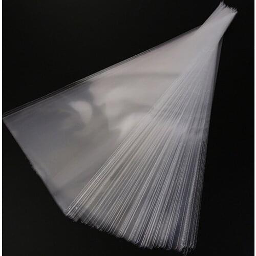 100pcs Transparent candy packing Bags Wedding Birthday Party Decoration Sweet Cellophane Candy Bag Cone Storage Packaging Bag