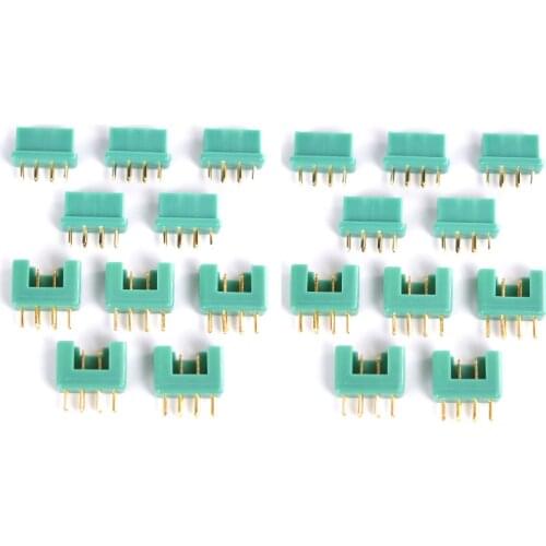 20pcs MPX Connectors plug 24K Goldplated pin 40Amp RC aeromodelling field Accessories (10 pairs ) send with tracking