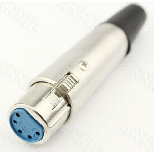 30pcs/lot 5 Pin XLR Female Socket Bridge Microphone Jack 20 Pers Of A Box