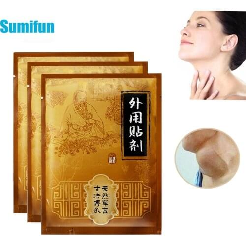 6Pcs Neck Anti-Swelling Lymphatic Detox Patch Thyroid Gland Lymph Nodes Patch Breast Lymphatic Drainage Herbal Medical Plaster