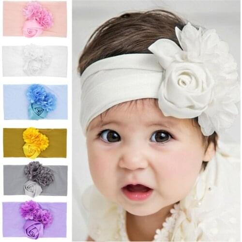 Newborn Flower Headband Baby Girl Headbands Hair Accessories Hairband for Photographing wf